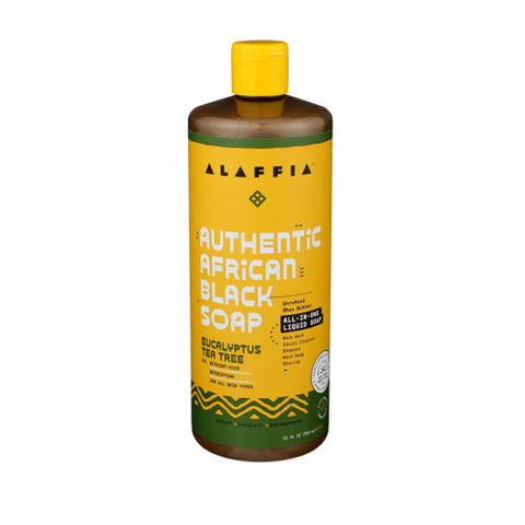 Alaffia, Black Soap Eucalyptus Tea Tree, 32 Oz Alaffia