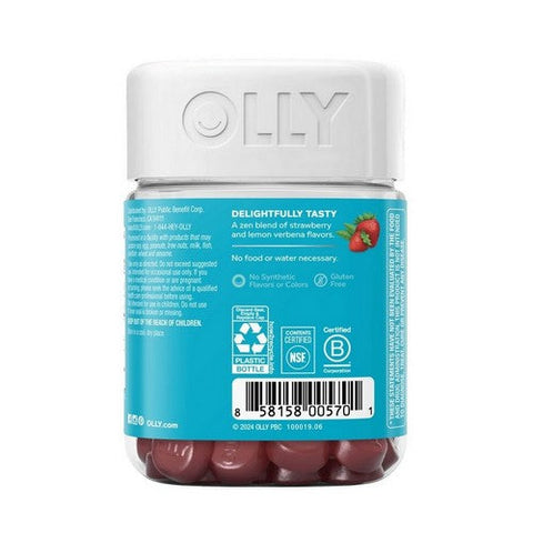 Olly, Stress Gummies With Gaba L-Theanine And Lemon Balm Berry Verbena, 0, 42 Count Olly