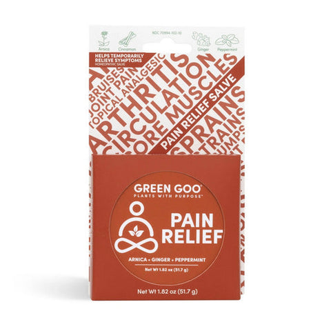 Green Goo, 100% All Natural Pain Relief, 0, 1.82 Oz Green Goo