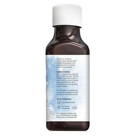 Aura Cacia, Shower Salt, Refreshing Peppermint 16 Oz Aura Cacia