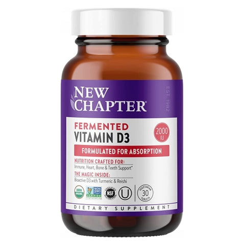New Chapter, Fermented Vitamin D3, 30 Count New Chapter