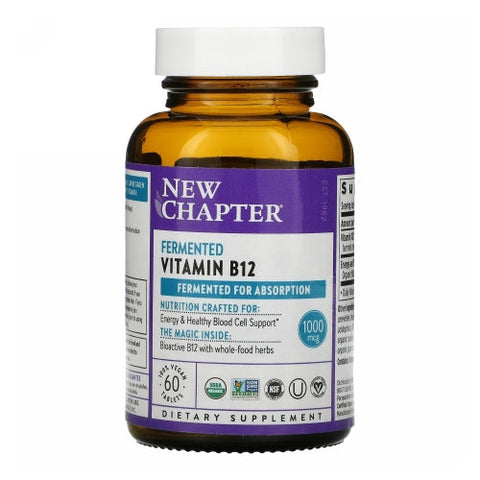New Chapter, Fermented Vitamin B12, 10 Billion, 60 Veg Caps New Chapter