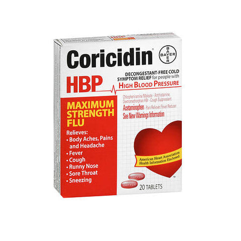 Bayer, Coricidin HBP, 20 Tabs Bayer