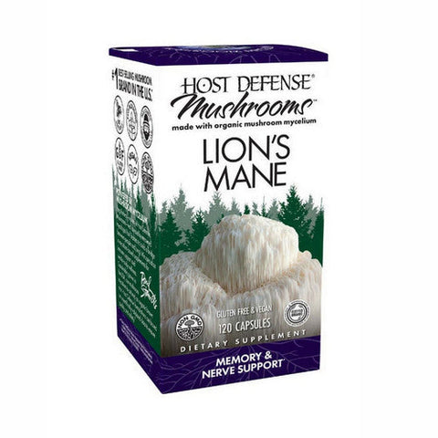 Host Defense, Lion's Mane Capsules, 120 Cap Host Defense
