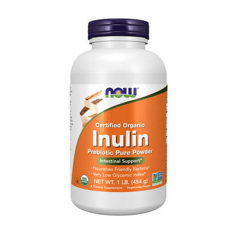 Now Foods, Inulin Prebiotic Pure Powder Organic, 1 lb Now Foods