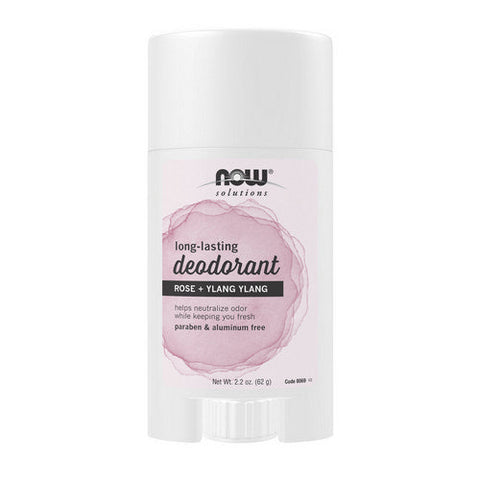 Now Foods, Long Lasting Deodorant Stick, Rose + Ylang Ylang 2.2 Oz Now Foods