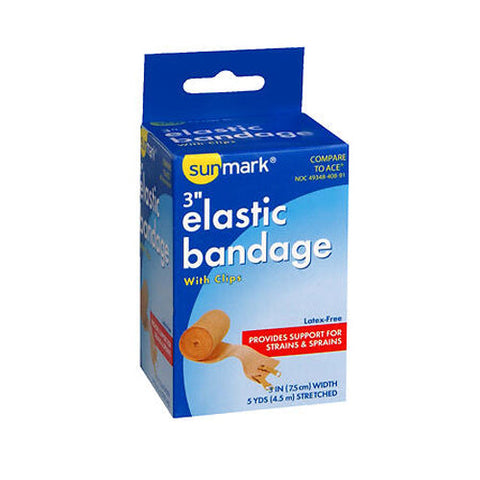 Sunmark, Elastic Bandage With Clips 3 Inch, 1 Each Sunmark