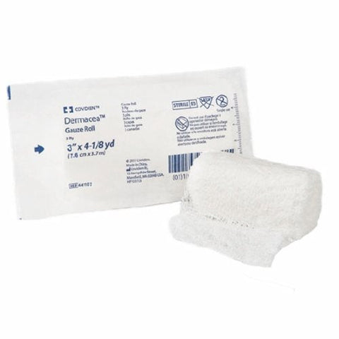 Cardinal, Fluff Bandage Roll Dermacea Gauze 3-Ply 3 Inch X 4 Yard Roll Shape Sterile, Count of 96 Cardinal