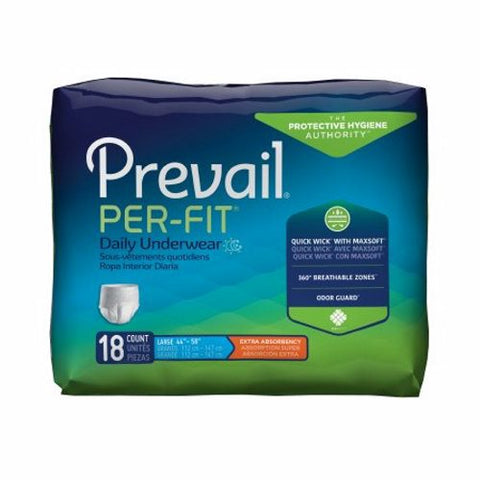 First Quality, Unisex Adult Absorbent Underwear with Tear Away Seams PF-513, Count of 18 First Quality