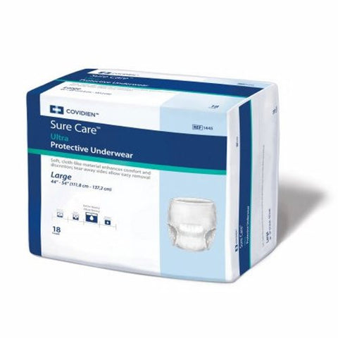 Cardinal, Sure Care Ultra Adult Heavy Absorbent Underwear White Large, Case Of 4 Cardinal