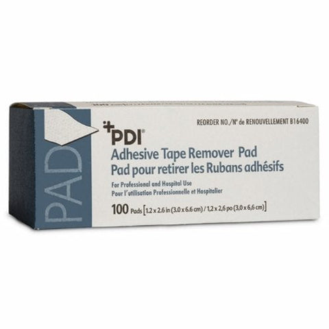 Professional Disposables, Adhesive Remover PDI  Pad 100 per Pack, Box Of 100 Professional Disposables
