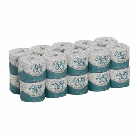 Toilet Tissue Angel Soft  Ultra Professional Series White 2-Ply Standard Size Cored Roll 450 Sheets Case of 20 by Georgia Pacific