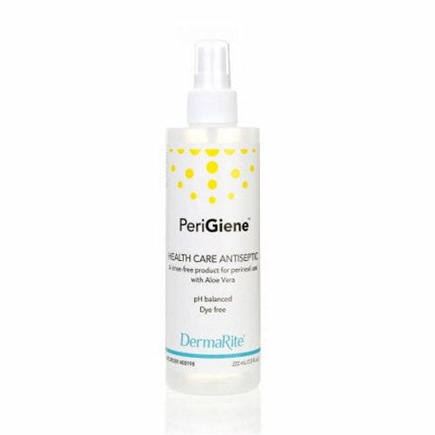 DermaRite, Antimicrobial Perineal Wash Liquid Pump Bottle Unscented, Count of 48 DermaRite