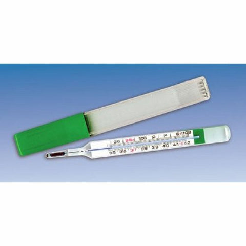 Geratherm, Oral Thermometer Geratherm  Glass, Mercury Free, Oval Shape Fahrenheit / Celsius, Count of 1 Geratherm