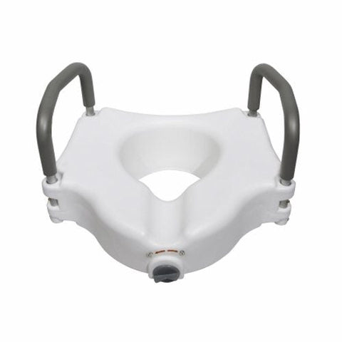 McKesson, Raised Toilet Seat McKesson 5 Inch Height White 300 lbs. Weight Capacity, Count of 1 McKesson