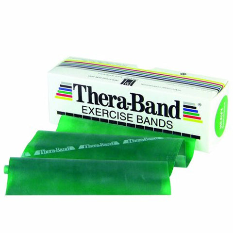 Thera-Band, Exercise Resistance Band Thera-Band  Green 5 Inch X 6 Yard Medium Resistance, 1 Each Thera-Band