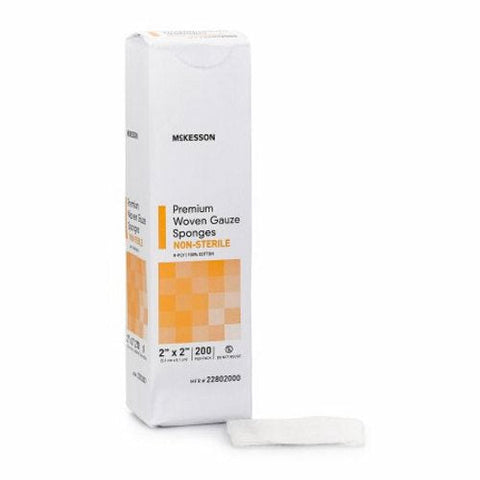 McKesson, Gauze Sponge 2 X 2 Inch 8-Ply NonSterile 22802000, Case Of 25 McKesson