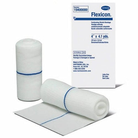 Hartmann Usa Inc, Conforming Bandage Flexicon  Polyester 1-Ply 4 Inch X 4-1/10 Yard Roll Shape Sterile, Count of 96 Hartmann Usa Inc