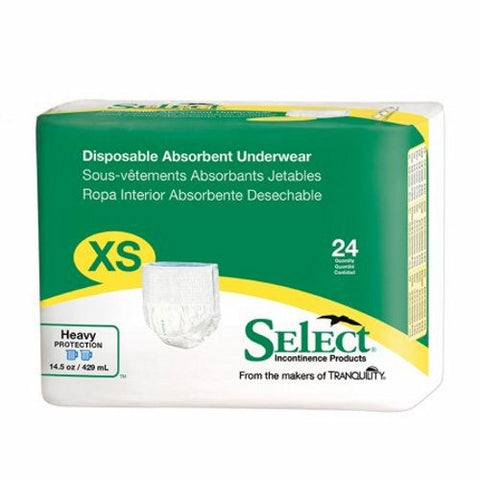 Principle Business Enterprises, Unisex Adult Absorbent Underwear X-Small Disposable Heavy Absorbency, Count of 24 Principle Business Enterprises