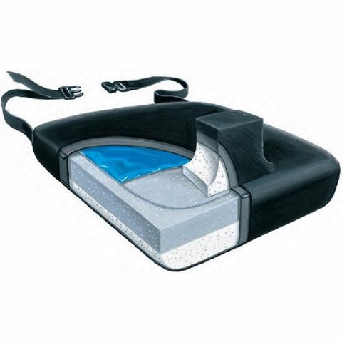 Skil-Care, Pommel Seat Cushion Skil-Care 18 W X 16 D X 3-1/2 H Inch Foam / Gel, 1 Each Skil-Care
