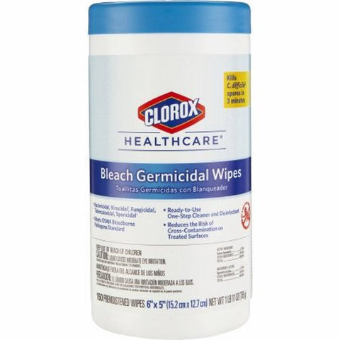 Clorox Healthcare, Surface Disinfectant Cleaner Bleach Germicidal Wipe Canister Floral Scent, 1 Pack Clorox Healthcare