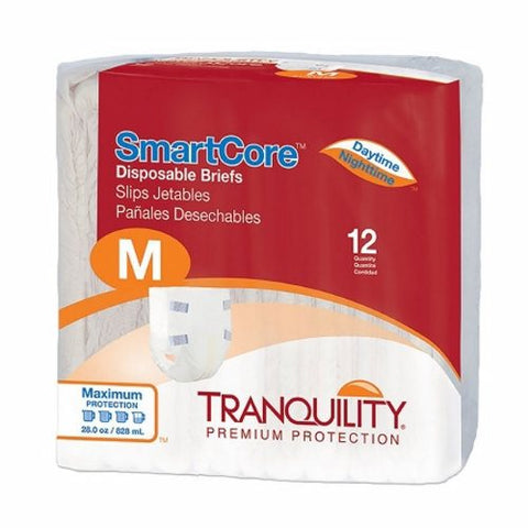 Tranquility, Unisex Adult Incontinence Brief, Pack Of 12 Tranquility