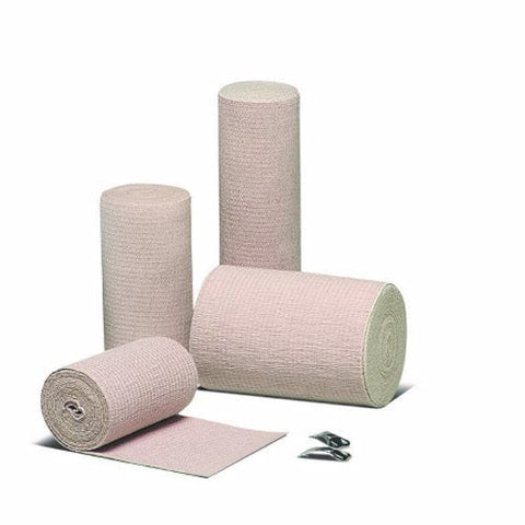 Hartmann Usa Inc, Elastic Bandage Econo-Wrap  LF 4 Inch X 5 Yard Standard Compression Clip Detached Closure Tan NonSte, Count of 60 Hartmann Usa Inc