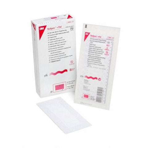 3M, Composite Dressing Medipore 3-1/2 X 8 Inch Rectangle Sterile Nonwoven Backing, Case Of 100 3M