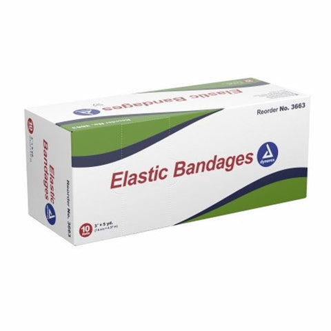 Dynarex, Elastic Bandage Dynarex  3 Inch X 4-1/2 Yard Standard Compression Clip Detached Closure Tan NonSteri, Count of 1 Dynarex