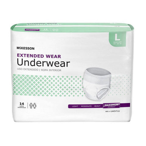 McKesson, Unisex Adult Absorbent Underwear, Count of 14 McKesson