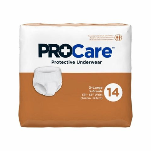 First Quality, Unisex Adult Absorbent Underwear Pull On with Tear Away Seams X-Large Disposable Moderate Absorbency, Case Of 4 First Quality