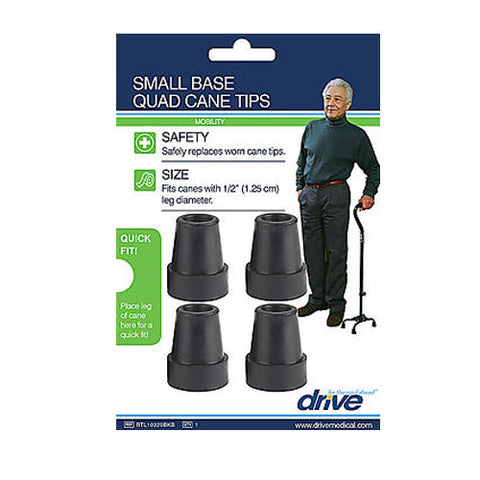 Drive Medical, Quad Cane Tip, 4 Count Drive Medical