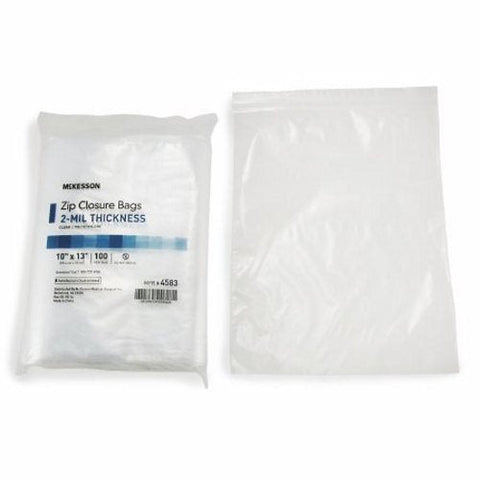 McKesson, Zip Closure Bag McKesson 10 X 13 Inch Polyethylene Clear, Case Of 10 McKesson