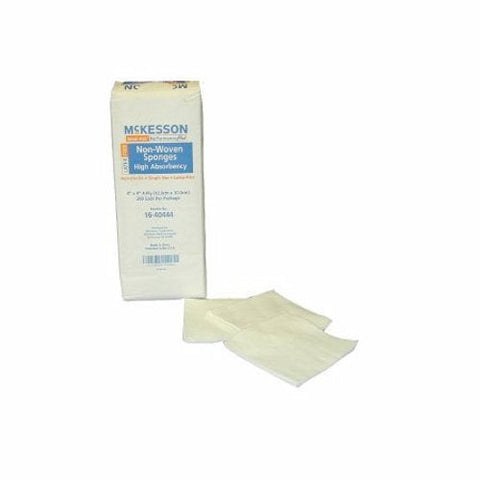 McKesson, Nonwoven Sponge 4 X 4 Inch 4-Ply NonSterile 94442000, Case Of 10 McKesson