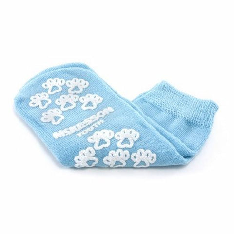 McKesson, Slipper Socks Unisex Child Double Tread Single Patient Use Light Blue 40-3849-001, 1 Pair McKesson