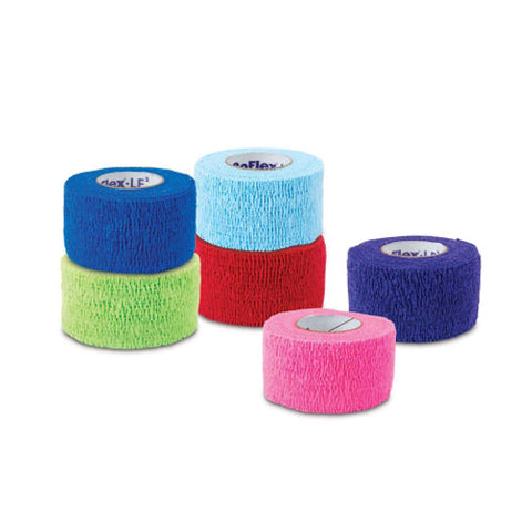 Andover Coated Products, Cohesive Bandage CoFlex Ã‚Â·LF2 2 Inch X 5 Yard Standard Compression Self-adherent Closure Neon Pink /, Count of 36