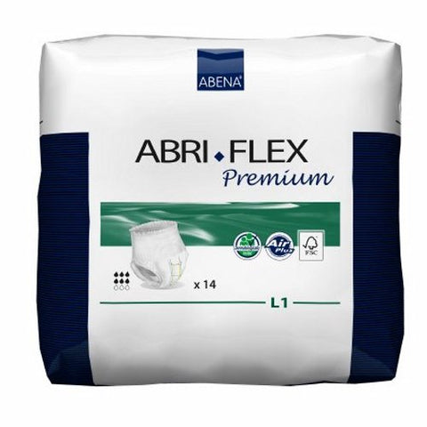 Abena, Unisex Adult Absorbent Underwear Pull On with Tear Away 41086, Count of 14 Abena