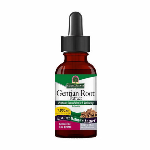 Nature's Answer, Gentian Root Extract Low Alcohol, 1000 Mg, 2 Oz Nature's Answer