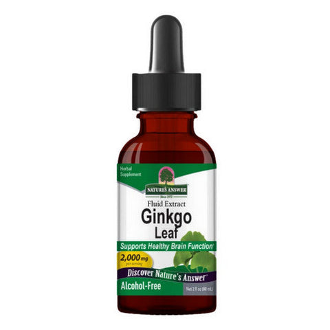 Nature's Answer, Ginkgo Leaf Fluid Extract Alcohol-Free, 2000 Mg, 2 Oz Nature's Answer