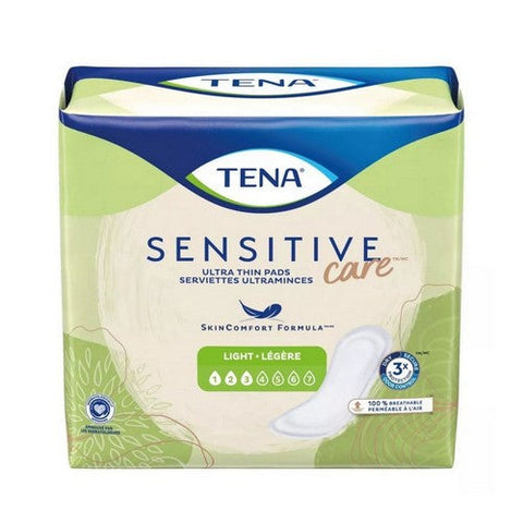 Tena, Sensitive Care Bladder Control Pad 9 Inch Length Light Absorbency, Count of 30 Tena