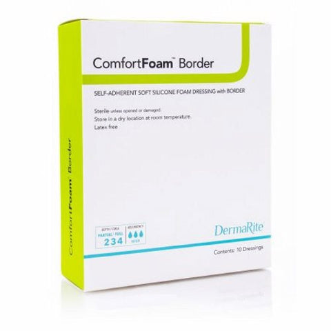 DermaRite, Silicone Foam Dressing 6 X 8 Inch, Box Of 5 DermaRite