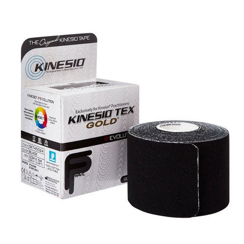 Fabrication Enterprises, Kinesiology Tape Black 2 Inch X 5-1/2 Yard Cotton NonSterile 24-4916, Count of 1 Fabrication Enterprises