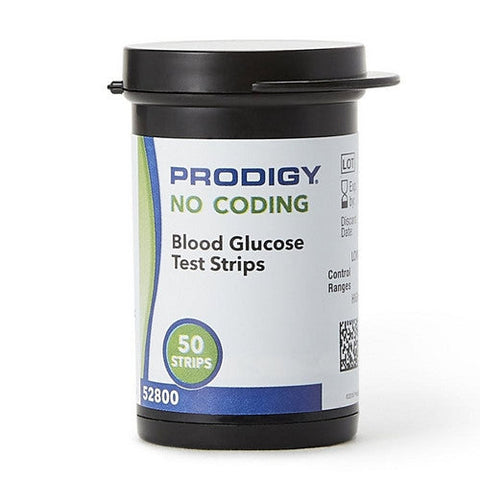 Prodigy, Blood Glucose Test Strips, Box Of 50 Prodigy