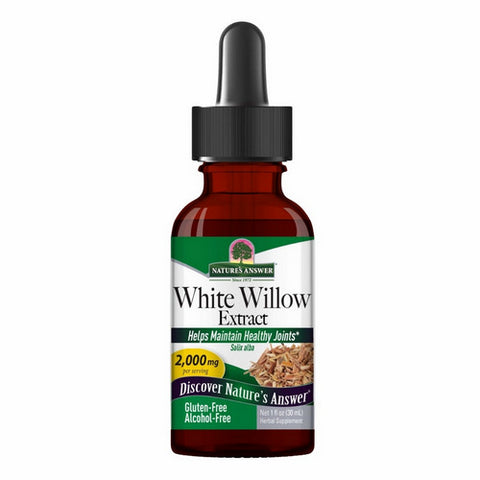 Nature's Answer, White Willow Extract Alcohol Free, 2000 Mg, 1 Oz Nature's Answer