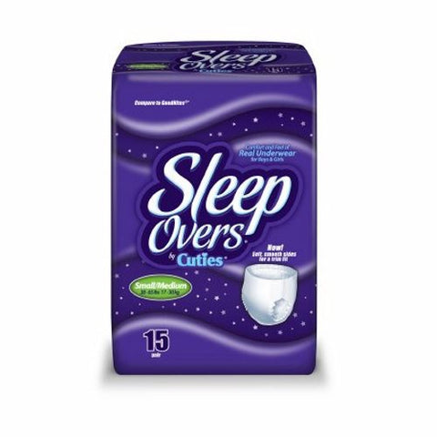 First Quality, Unisex Youth Absorbent Underwear Sleep Overs Pull On with Tear Away Seams Small And Medium Disposable Heavy Absorbency, Count of 1 First Quality