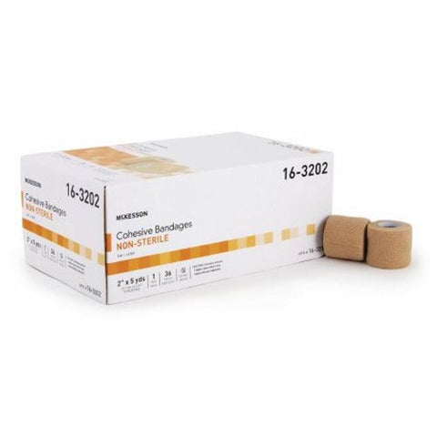 McKesson, Cohesive Bandage 2 Inch X 5 Yard Self-adherent Closure 16-53212, Count of 1 McKesson