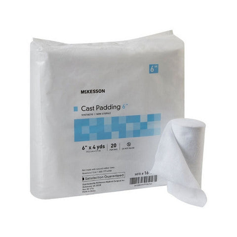 McKesson, Cast Padding Undercast 6 Inch X 4 Yard Polyester NonSterile 16-CP6, Count of 20 McKesson