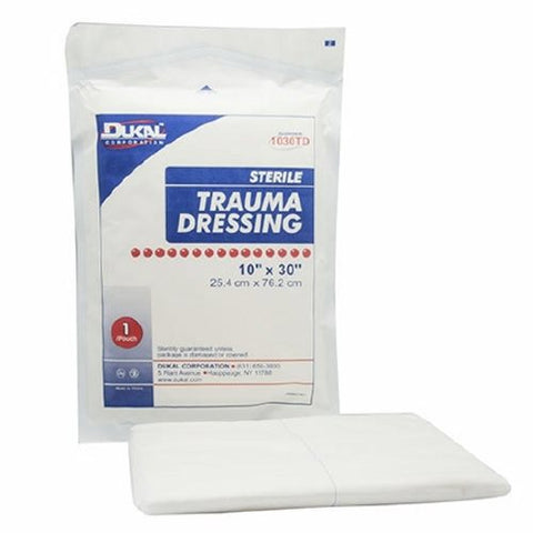 Dukal, Trauma Dressing 10 X 30 Inch, Count of 25 Dukal