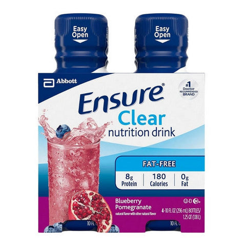 Abbott Nutrition, Oral Supplement Ensure Clear Nutrition Drink Blueberry Pomegranate, Count of 12 Abbott Nutrition