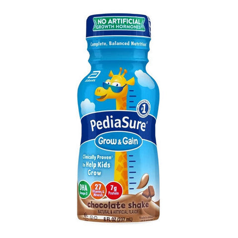 Pediasure, Pediatric Oral Supplement PediaSure  Grow & Gain Chocolate Flavor 8 oz. Bottle Ready to Use, Pack Of 6 Pediasure
